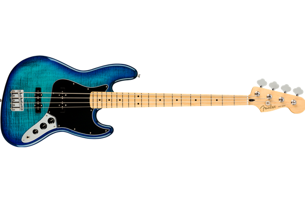 Player Jazz Bass® Plus Top, Blue Burst, Maple Fingerboard