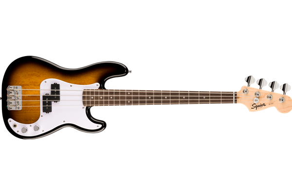 Mini Precision Bass®, Laurel Fingerboard, White Pickguard, 2-Color Sunburst