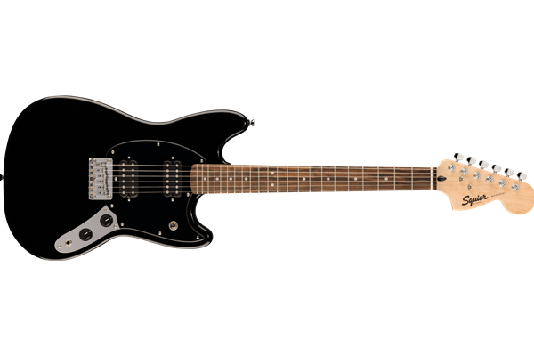 Squier Sonic® Mustang® HH, Laurel Fingerboard, Black Pickguard, Black