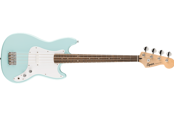 Squier Sonic® Bronco™ Bass, Laurel Fingerboard, White Pickguard, Daphne Blue