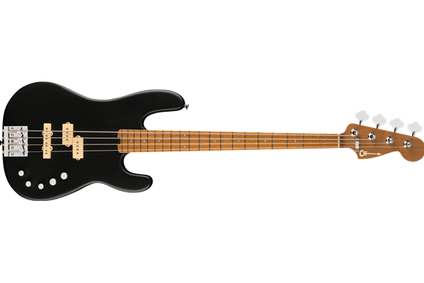 Pro-Mod San Dimas® Bass PJ IV, Caramelized Maple Fingerboard, Satin Black