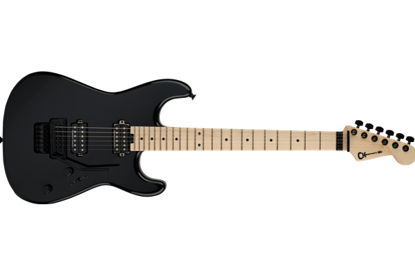 Pro-Mod San Dimas® Style 1 HH FR MPL, Maple Fingerboard, Gloss Black