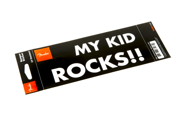 Fender™ "My Kid Rocks" Bumper Sticker