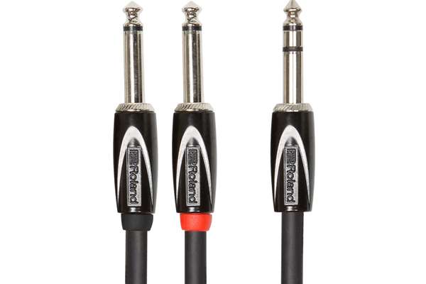 10ft / 3m Interconnect Cable, 1/4" TRS(Male)-Dual 1/4"