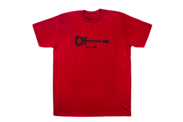 Charvel® Guitar Logo Men's T-Shirt, Red, XL