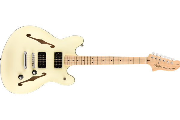 Affinity Series™ Starcaster®, Maple Fingerboard, Olympic White