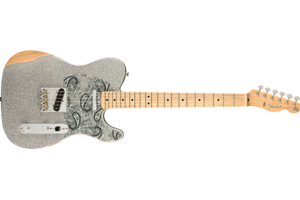 Brad Paisley Road Worn Telecaster®, Maple Fingerboard, Silver Sparkle