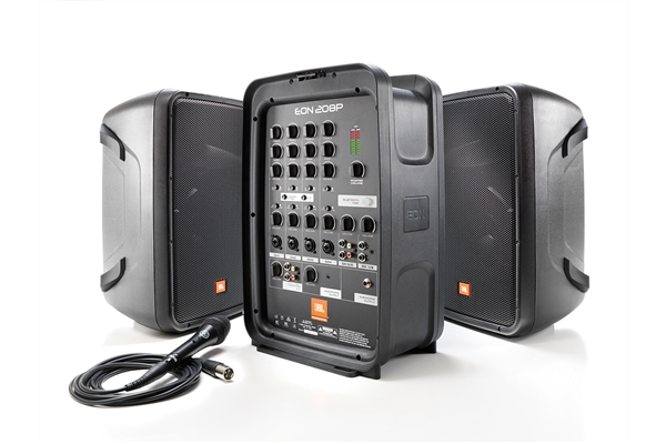 Portable 8” 2-Way PA with 8-Channel Powered Mixer and Bluetooth