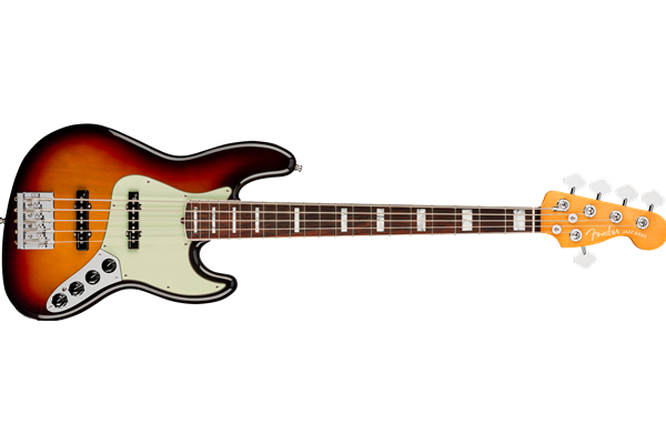 American Ultra Jazz Bass® V, Rosewood Fingerboard, Ultraburst