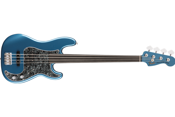 Tony Franklin Fretless Precision Bass®, Ebony Fingerboard, Lake Placid Blue