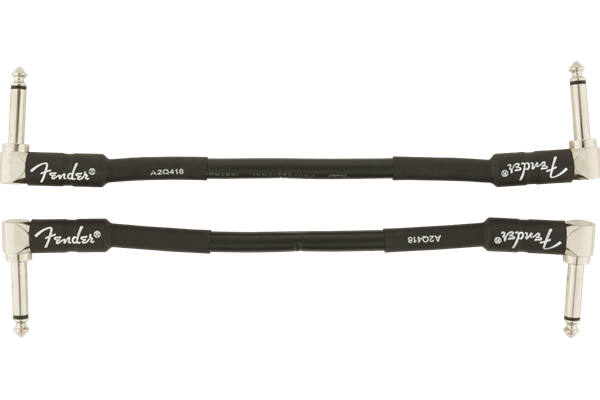 Professional Series Instrument Cable 2-Pack, Angle/Angle, 6", Black