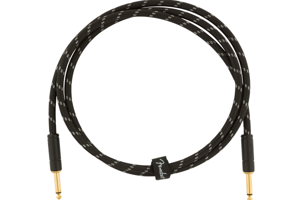 Deluxe Series Instruments Cable, Straight/Straight, 5', Black Tweed