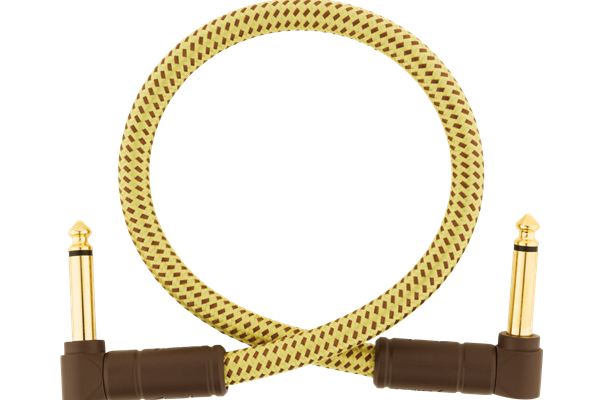 Deluxe Series Instrument Cable, Angle/Angle, 1', Tweed