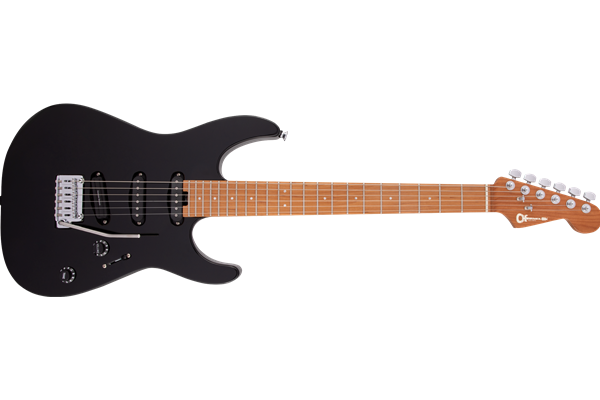 Pro-Mod DK22 SSS 2PT CM, Caramelized Maple Fingerboard, Gloss Black