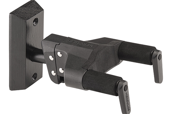 Hercules, Auto Grip System (Ags) Guitar Hanger, Black Wood Base, Short Arm