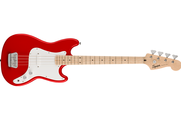Bronco™ Bass, Maple Fingerboard, White Pickguard, Torino Red