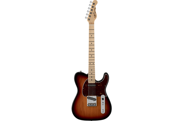 G&L Fullterton Deluxe ASAT Classic 3-Tone Sunburst with Caribbean Rosewood Fingerboard, Tortoise Pic
