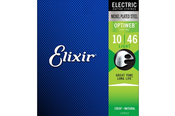 Elixir Light Nickel Plated Steel With Optiweb™ Coating .010 - .046