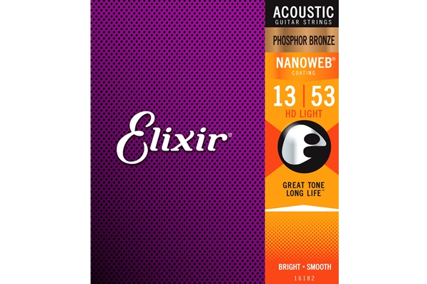 Elixir Acoustic HD Light 13-53 | Phosphor Bronze with Nanoweb Coating
