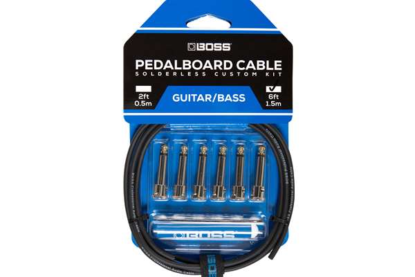 Boss Pedalboard Cable, Solderless Custom Kit, 6FT