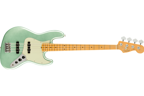 American Professional II Jazz Bass®, Maple Fingerboard, Mystic Surf Green