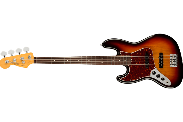 American Professional II Jazz Bass® Left-Hand, Rosewood Fingerboard, 3-Color Sunburst