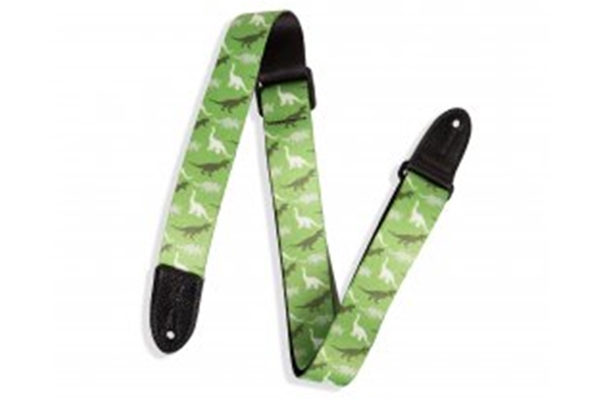 Levy's Junior Guitar Strap, Dinosaur Pattern, 1.5"