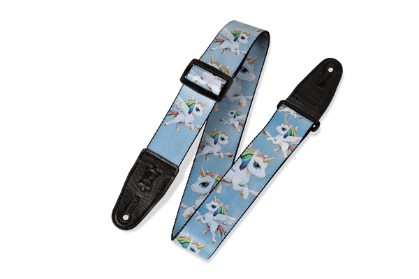 2" Sublimation Printed Guitar Strap w/ Leather Ends