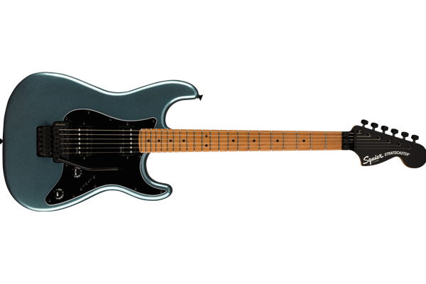 Contemporary Stratocaster® HH FR, Roasted Maple Fingerboard, Black Pickguard, Gunmetal Metallic