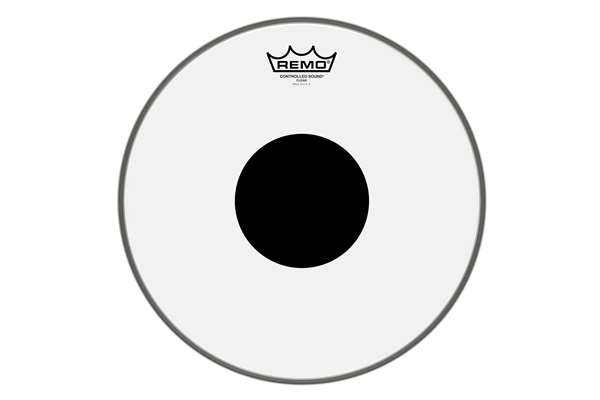 REMO 13"" CS BAT CLEAR/BLK DOT