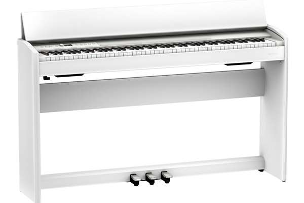 F701 Digital Piano, White with stand & bench