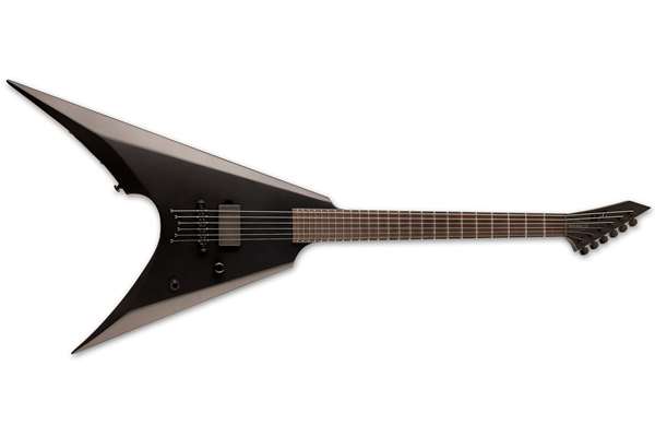 LTD ARROW-NT Black Metal Electric Guitar, Black Satin