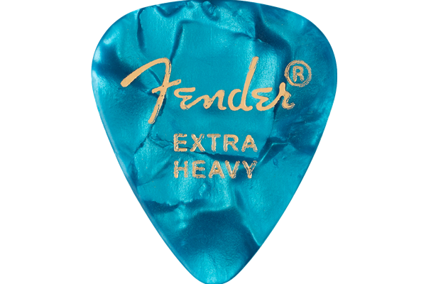 351 Shape Premium Picks, Extra Heavy, Ocean Turquoise, 12 Count