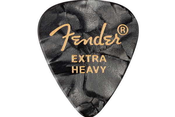 351 Shape Premium Picks, Extra Heavy, Black Moto, 12 Count