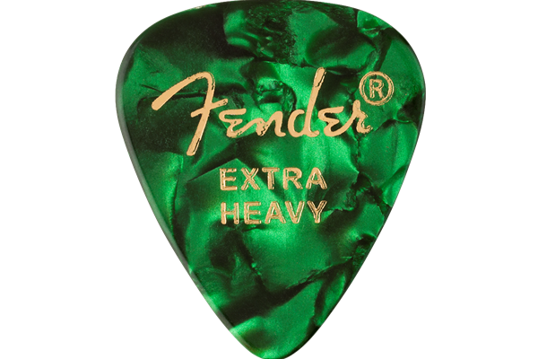 351 Shape Premium Picks, Extra Heavy, Green Moto, 12 Count