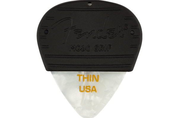 Mojo Grip Picks, Celluloid, Thin, 3-Pack, White Moto
