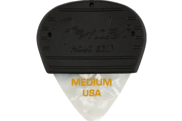 Mojo Grip Picks, Celluloid, Medium, 3-Pack, White Moto