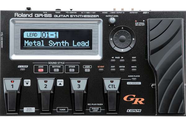 GR-55S-BK Guitar Synthesizer Black