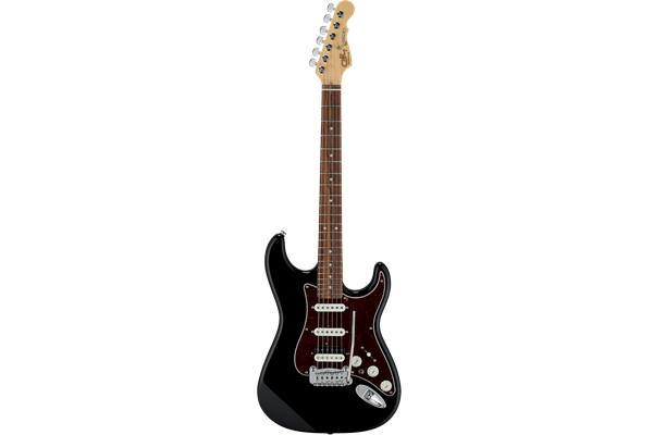 G&L Fullerton Deluxe Legacy HB, Jet Black w/ Rw Fingerboard