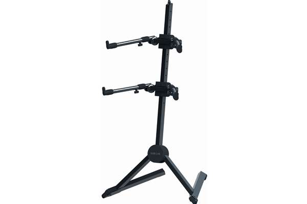 Fully adjustable double-tier, slant keyboard stand w/nylon bag