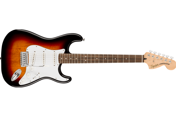 Affinity Series® Stratocaster®, Laurel Fingerboard, White Pickguard, 3-Color Sunburst