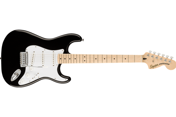 Affinity Series™ Stratocaster®, Maple Fingerboard, White Pickguard, Black