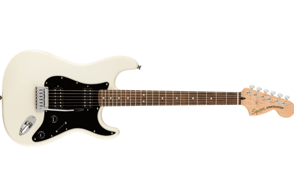 Affinity Series® Stratocaster® HH, Laurel Fingerboard, Black Pickguard, Olympic White