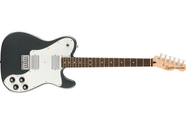 Affinity Series® Telecaster® Deluxe, Laurel Fingerboard, White Pickguard, Charcoal Frost Metallic