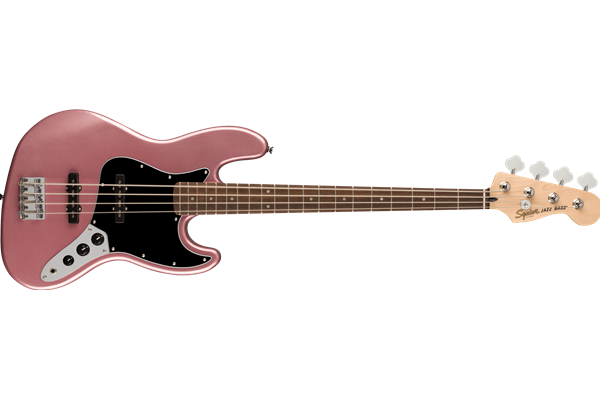 Affinity Series® Jazz Bass®, Laurel Fingerboard, Black Pickguard, Burgundy Mist