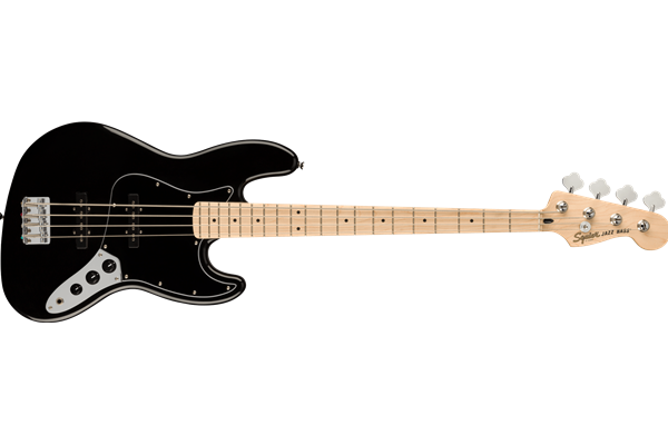 Affinity Series® Jazz Bass®, Maple Fingerboard, Black Pickguard, Black