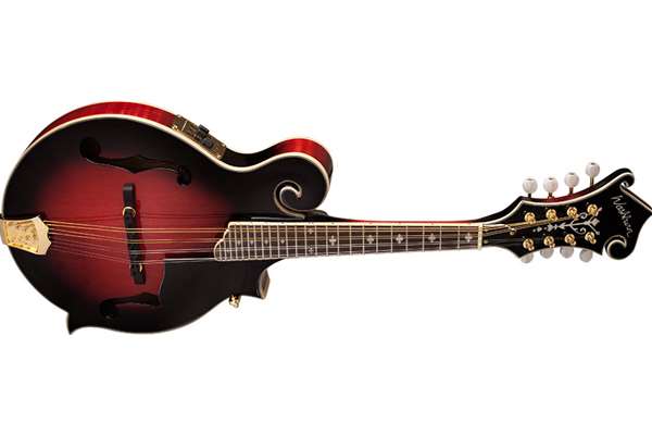 Washburn Acoustic-electric Mandolin with Solid Spruce Top, Transparent Wine Red