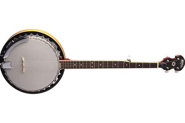 Washburn 5-string Resonator Back Banjo with Mahogany Resonator, Aluminum Tone Ring - Natural