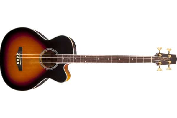 Takamine G Series Acoustic Electric Bass Guitar, Black Sunburst