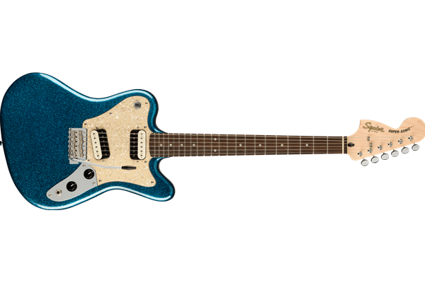 Paranormal Super-Sonic™, Laurel Fingerboard, Pearloid Pickguard, Blue Sparkle